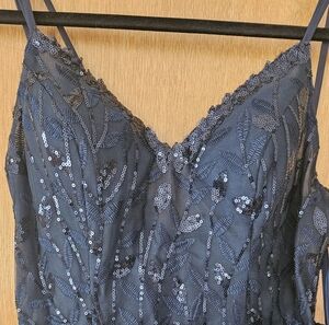 Elegant Navy Blue Prom Dress